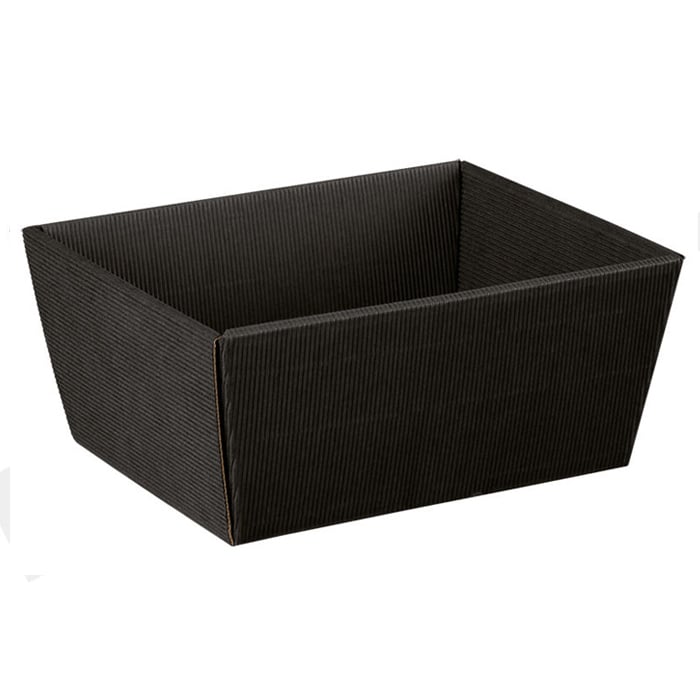 Kartongbricka svart veckad well