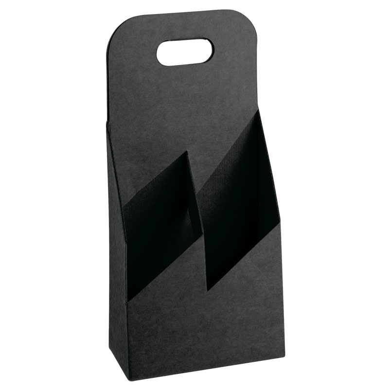 Flaskkorg kartong svart - 2