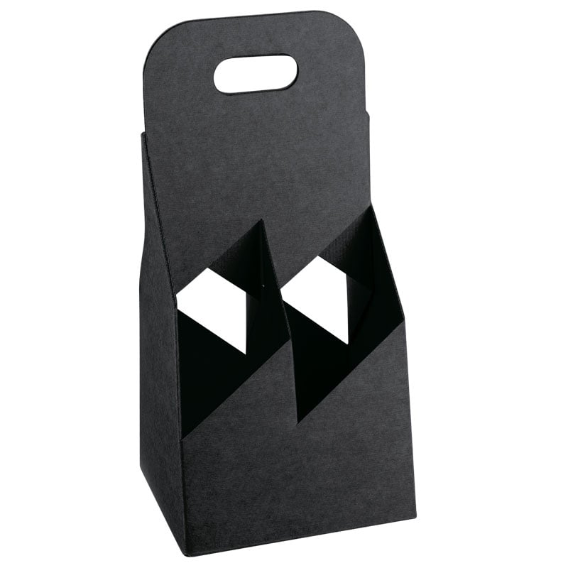 Flaskkorg kartong svart - 3