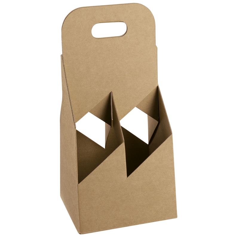 Flaskkorg kartong natur - 2