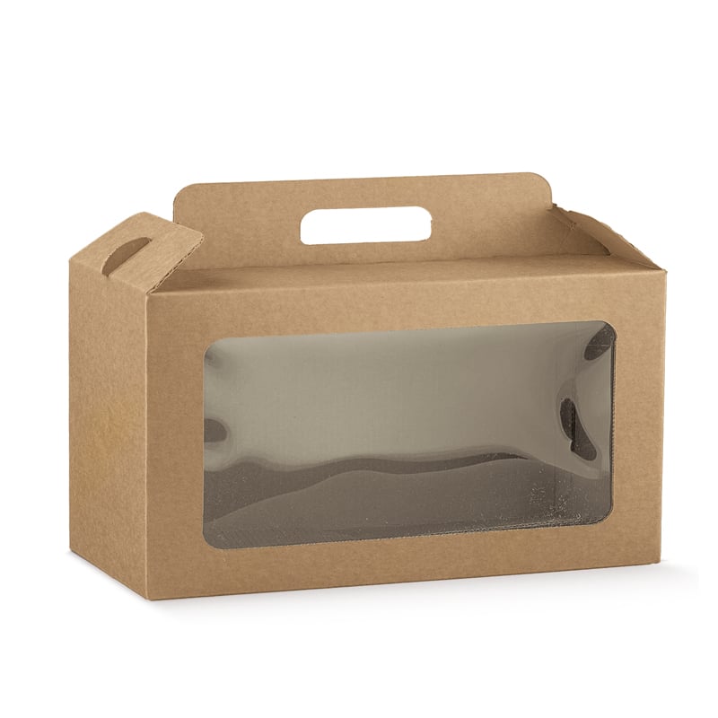 Presentbox med fönster