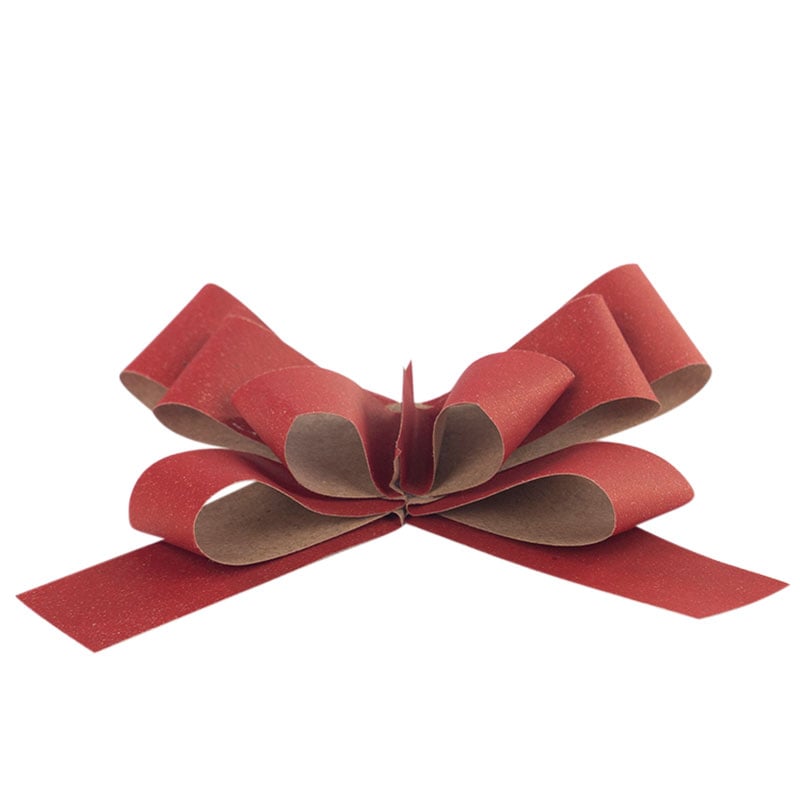 Rosett fjäril Recyceled röd - 2