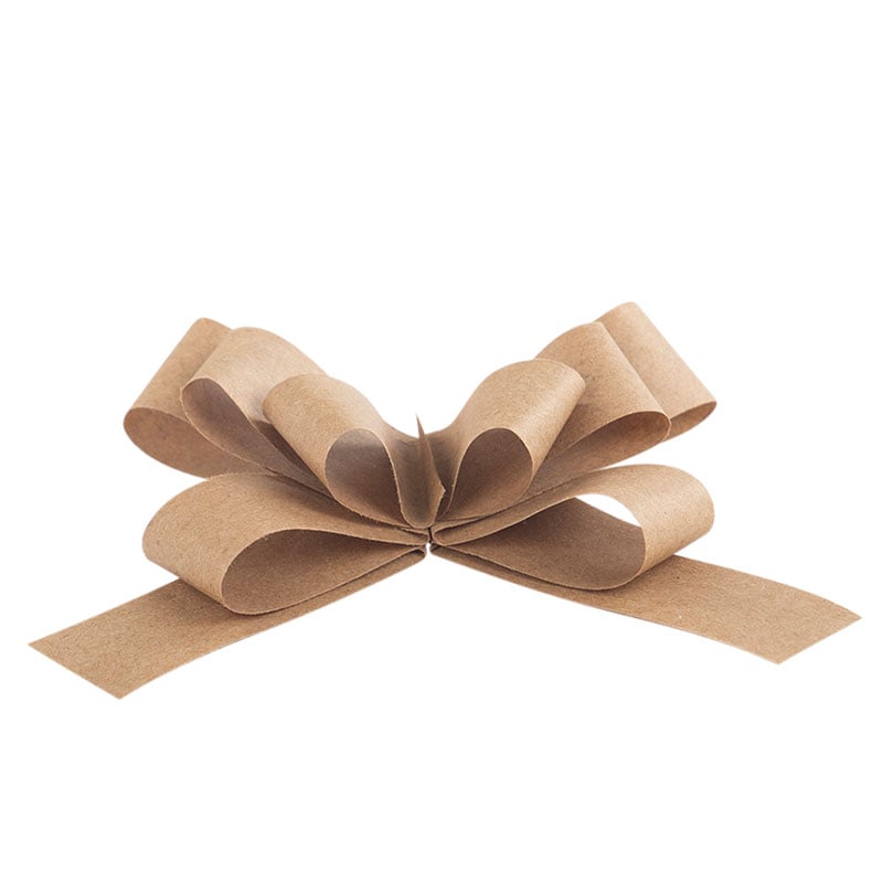 Rosett fjäril Recyceled brun - 1