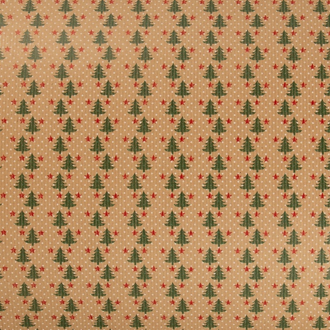 Presentpapper Christmas trees and stars