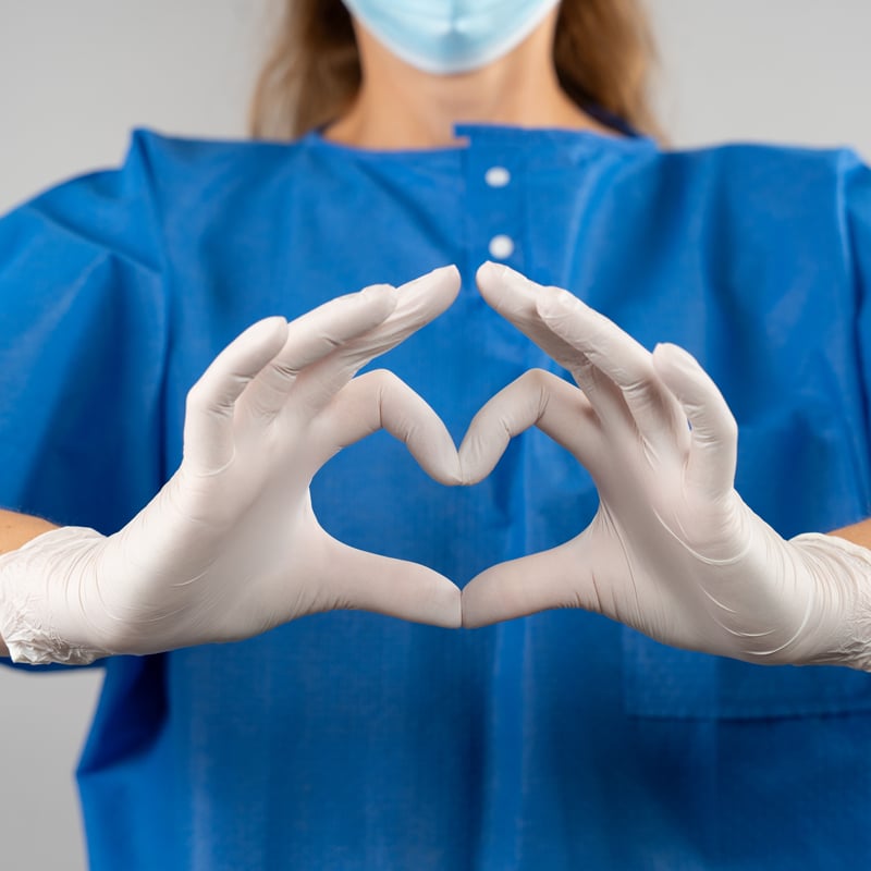 Engångshandske Vinyl Abena Classic - 2