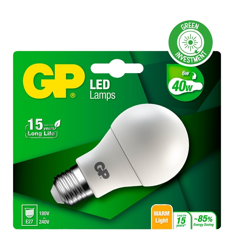 Globlampa LED E27 GP - 2