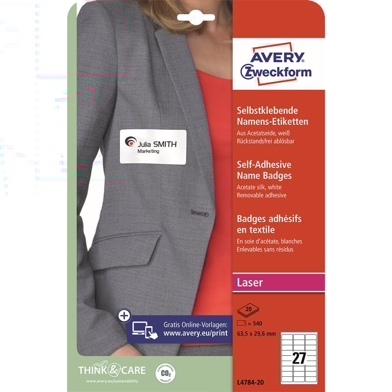 Avery Självhäftande namnskyltar - 1