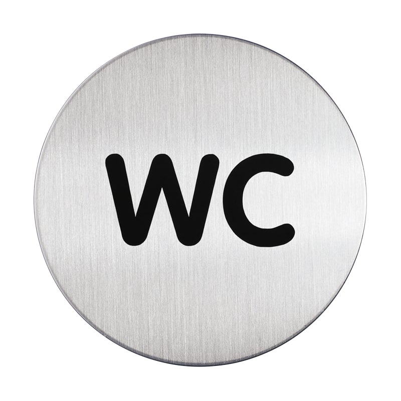 Symbolskylt Rund - WC - 1
