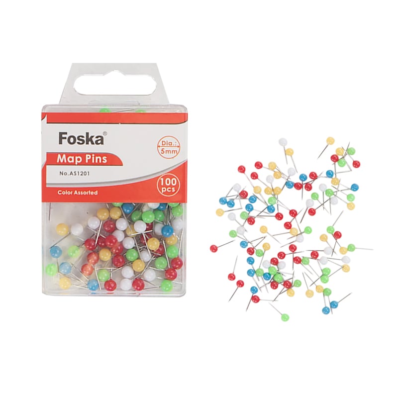 Kartnålar sorterade färger - 1