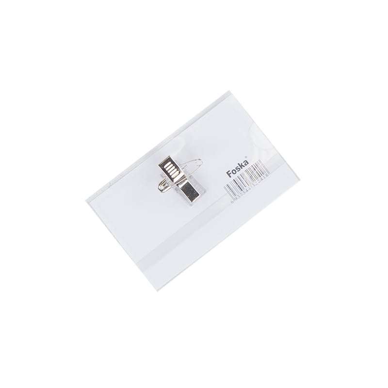 Namnskylt liggande kombiklämma - 1