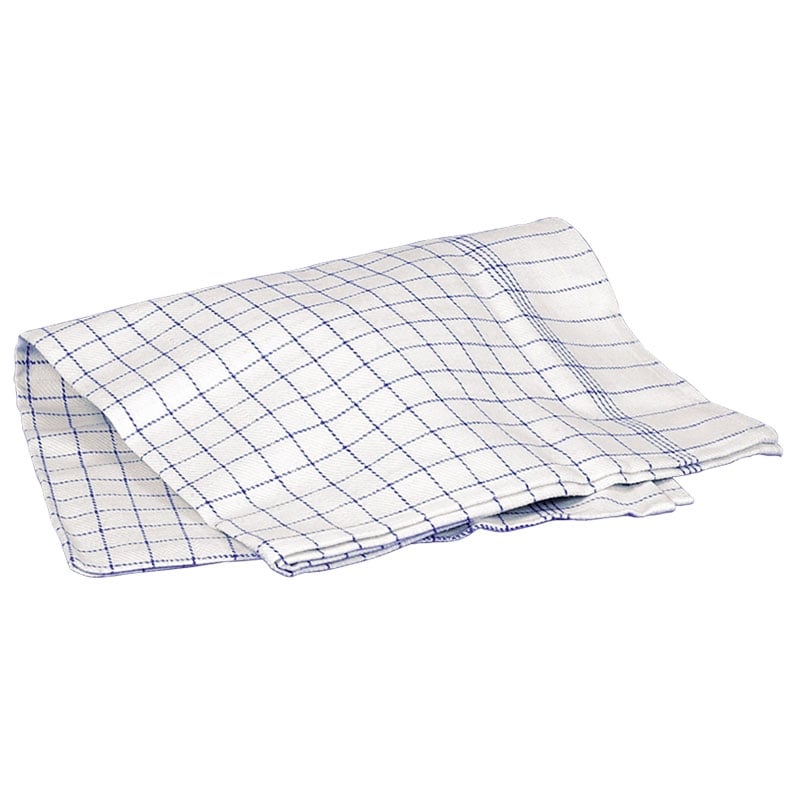 Kökshandduk Vit/blå - 1