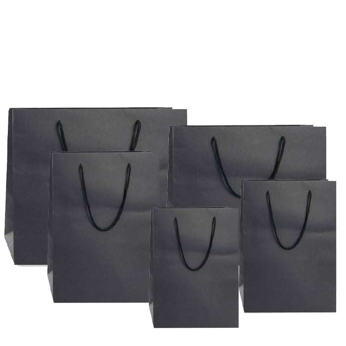 Papperskasse Lyx svart kraft matt - 3