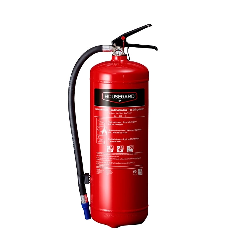 Brandsläckare pulver 6 kg Housegard - 1