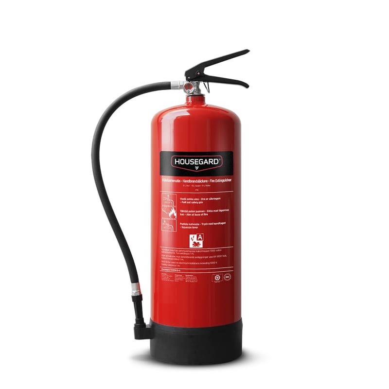 Brandsläckare Vatten Housegard 9 L - 2