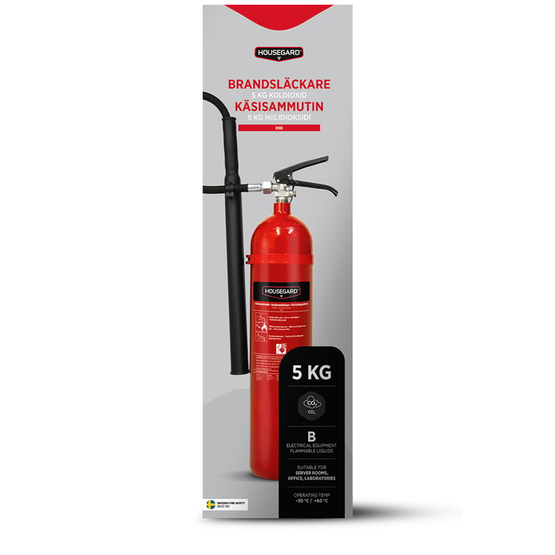 Brandsläckare Koldioxid Housegard 5 kg - 1