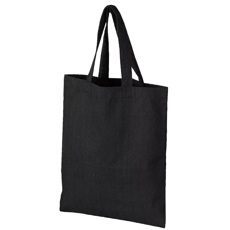 Bärkasse återvunnen bomull svart - 1