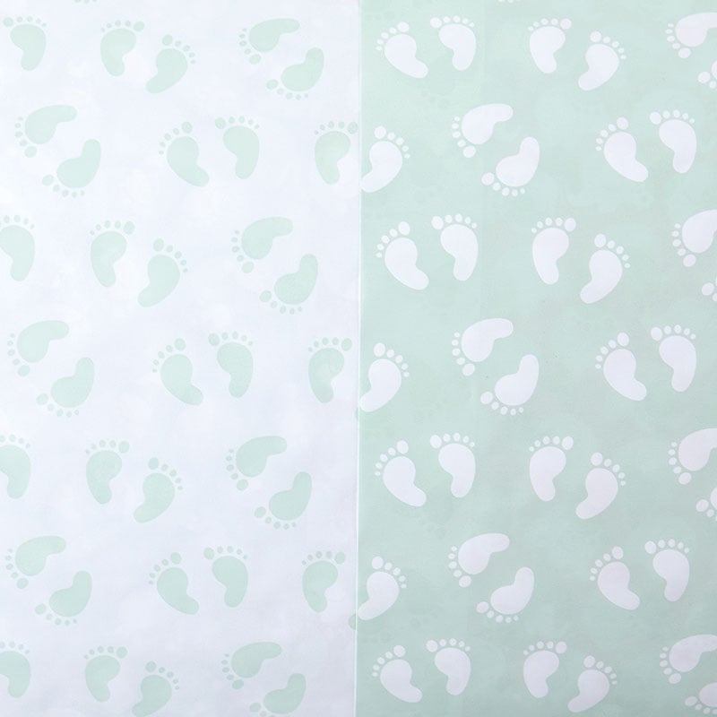 Presentpapper Baby Feets dubbels.