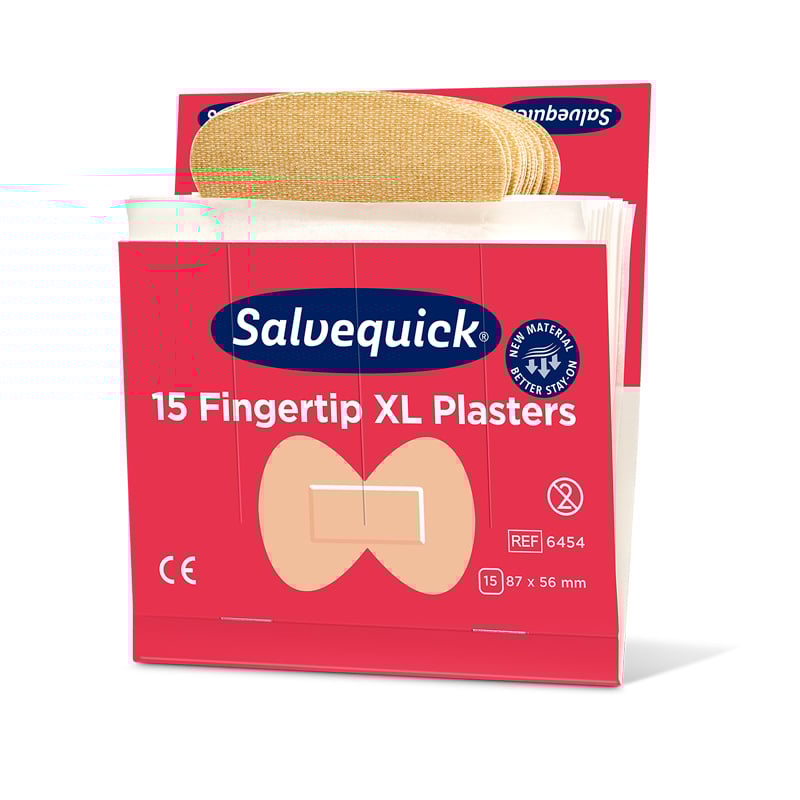 Salvequick Extra stora fingertoppsplåster / Refill - 1