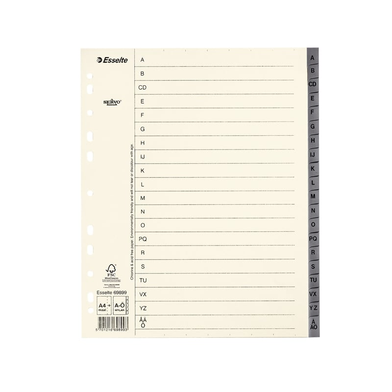 Pappersregister System Servo A4+ - 2