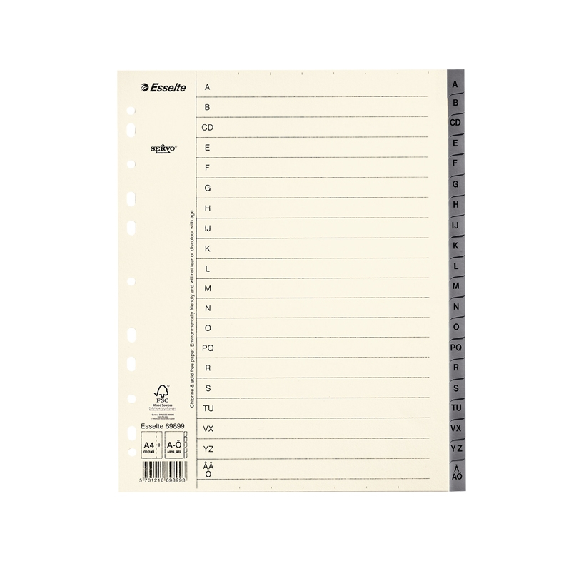 Pappersregister System Servo A4+ - 2