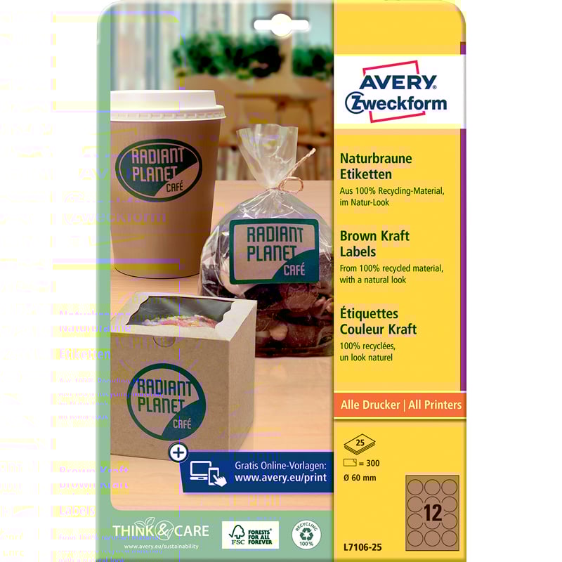 Produktetikett Naturbrun - 1