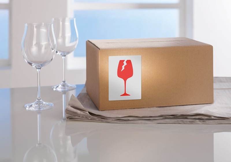 Varningsetiketter i hållare - 7