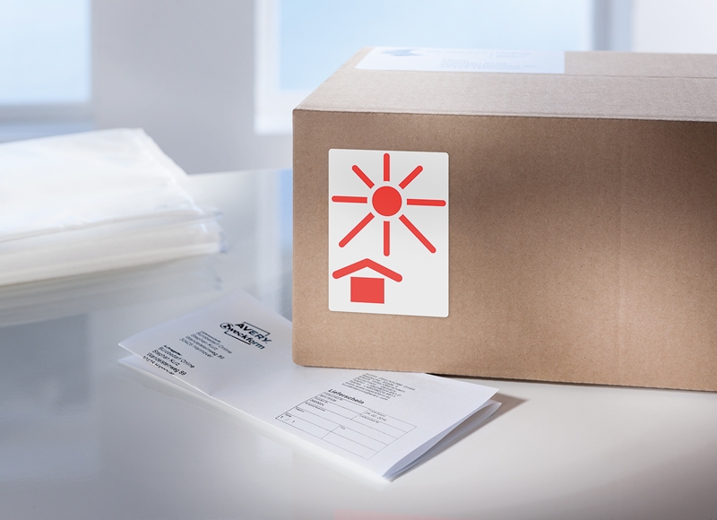 Varningsetiketter i hållare - 5