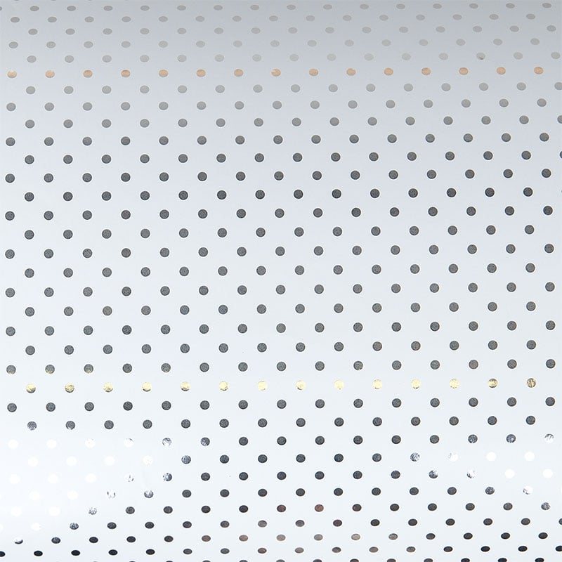 Presentpapper Silver dots