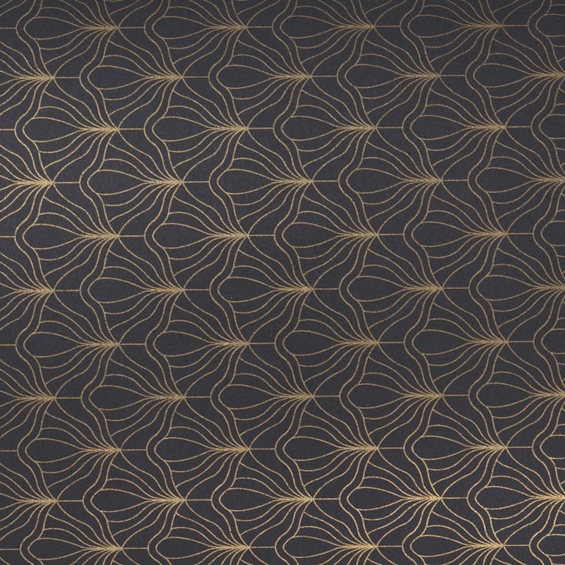Presentpapper Modern black/gold
