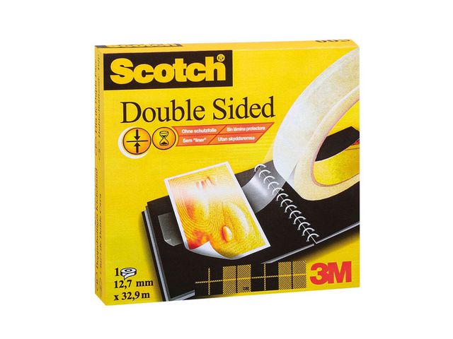 Dubbelhäftande tejp Scotch 33m x 12mm - 1