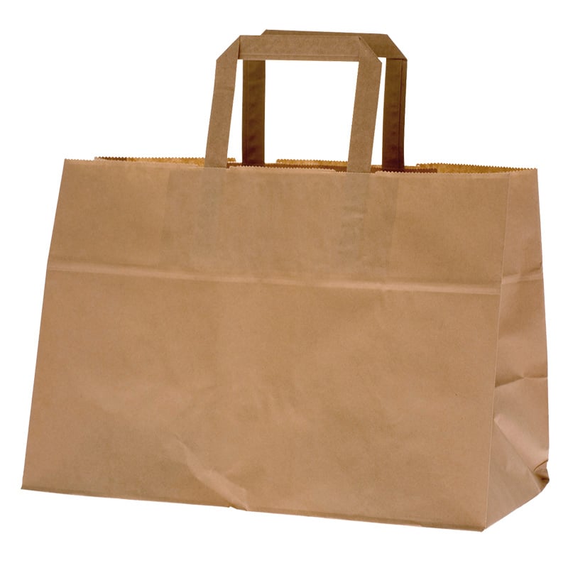 Take away kasse / plantkasse platta handtag brun - 3