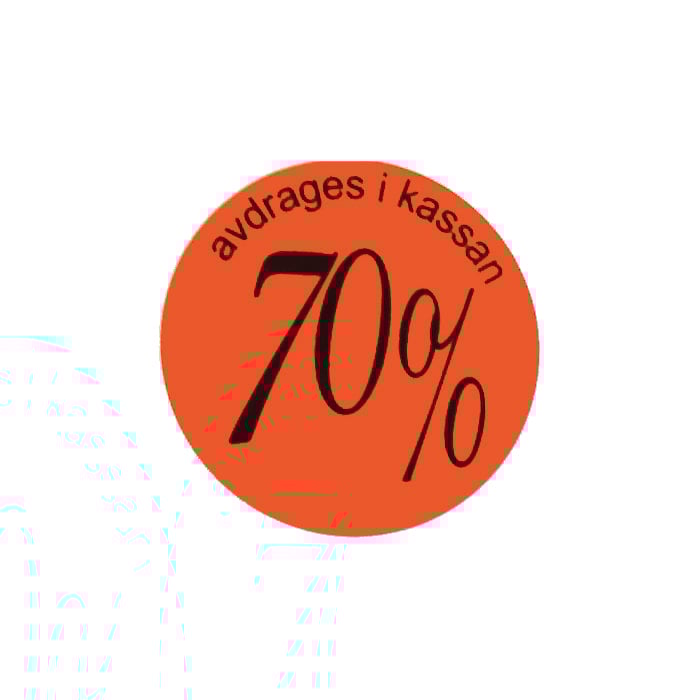 Budskapsetikett procent - 6