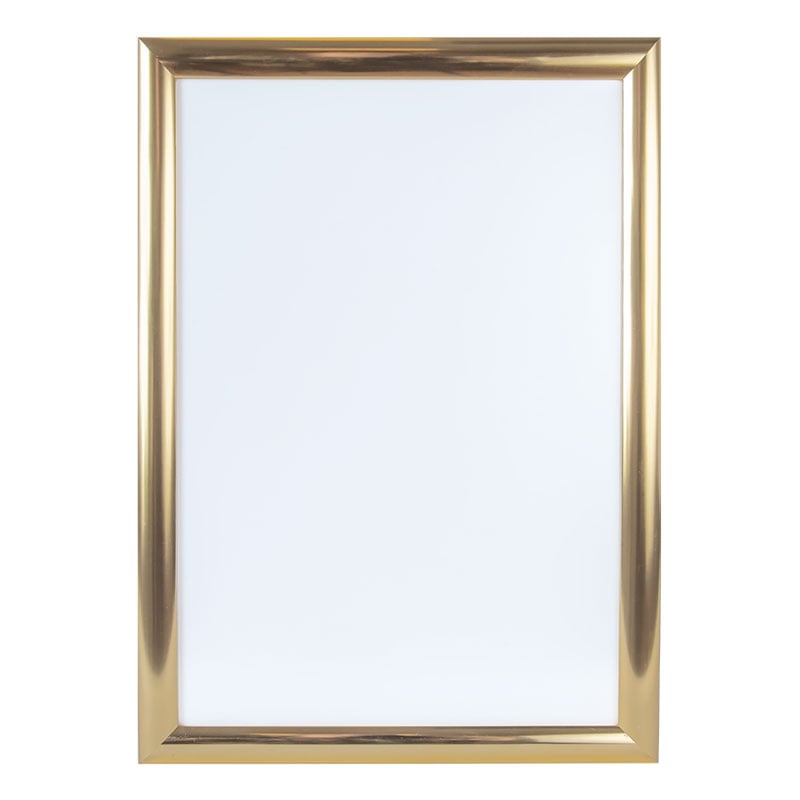 Väggram aluminium polerat guld - 3