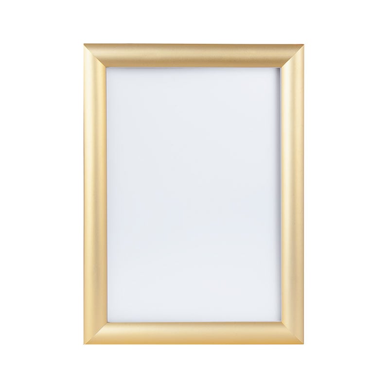 Väggram aluminium borstat guld - 2