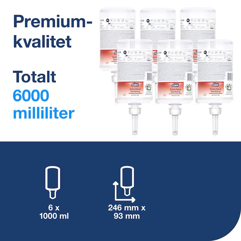 Tork Salubrin Handdesinfektion Alkogel, S1 - 2