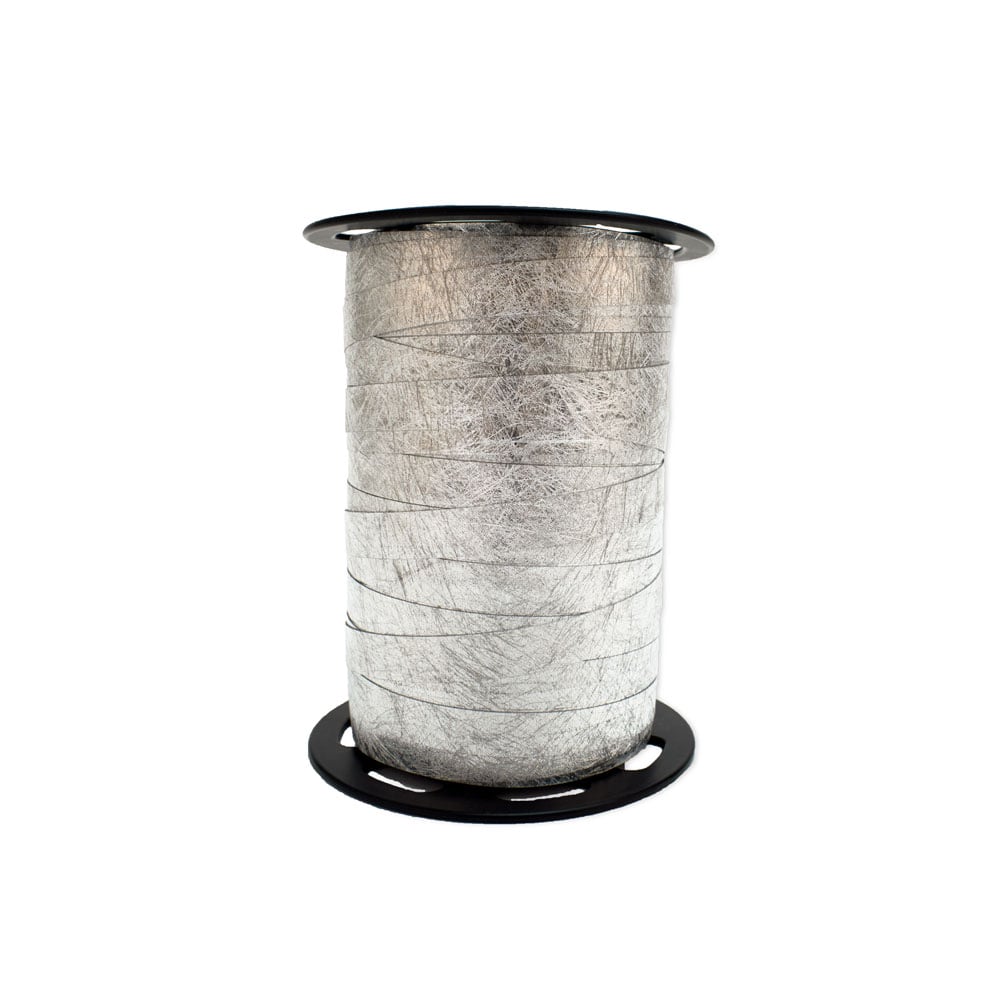 Presentband metallic struktur silver - 1