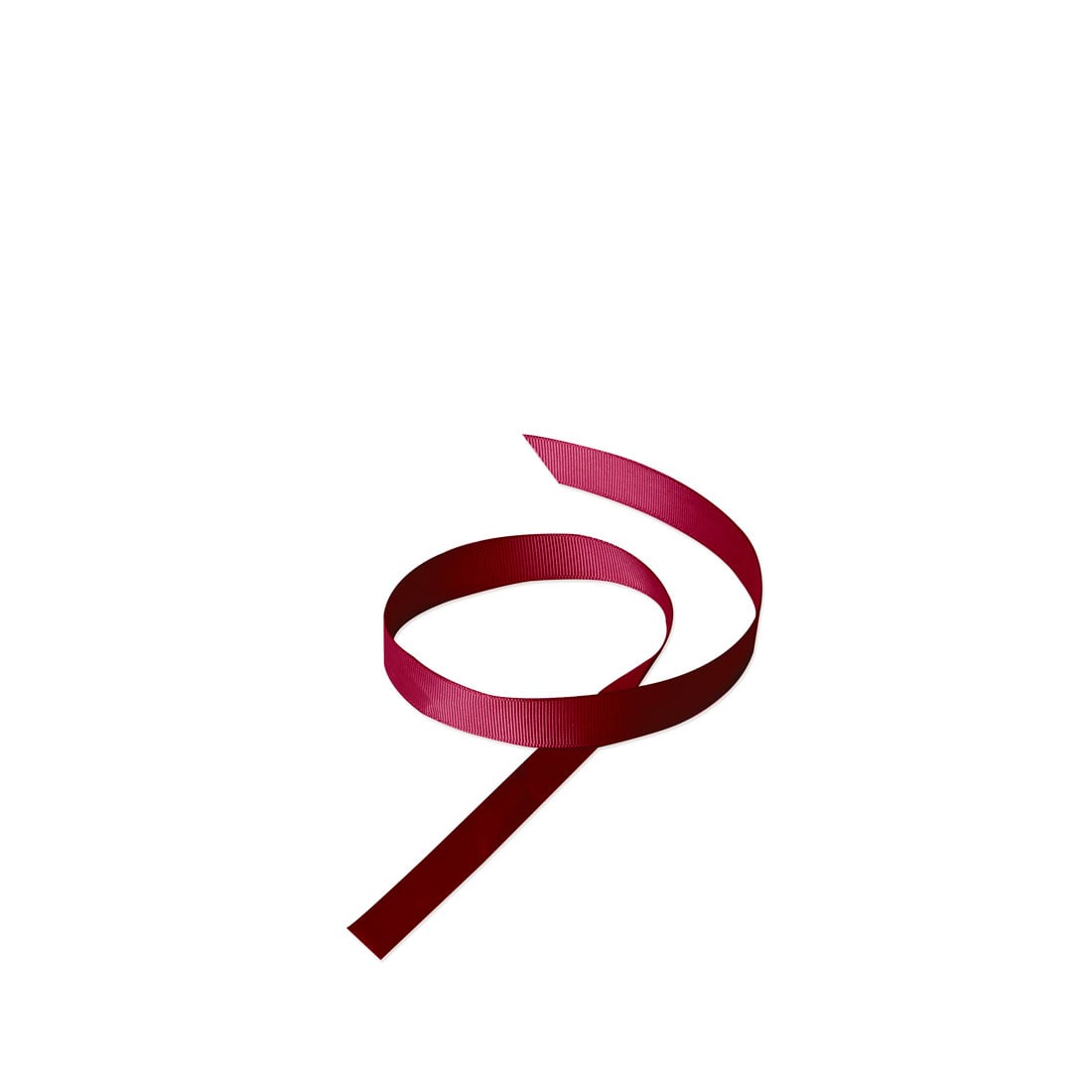 Satinband ribbad mörkrött - 1