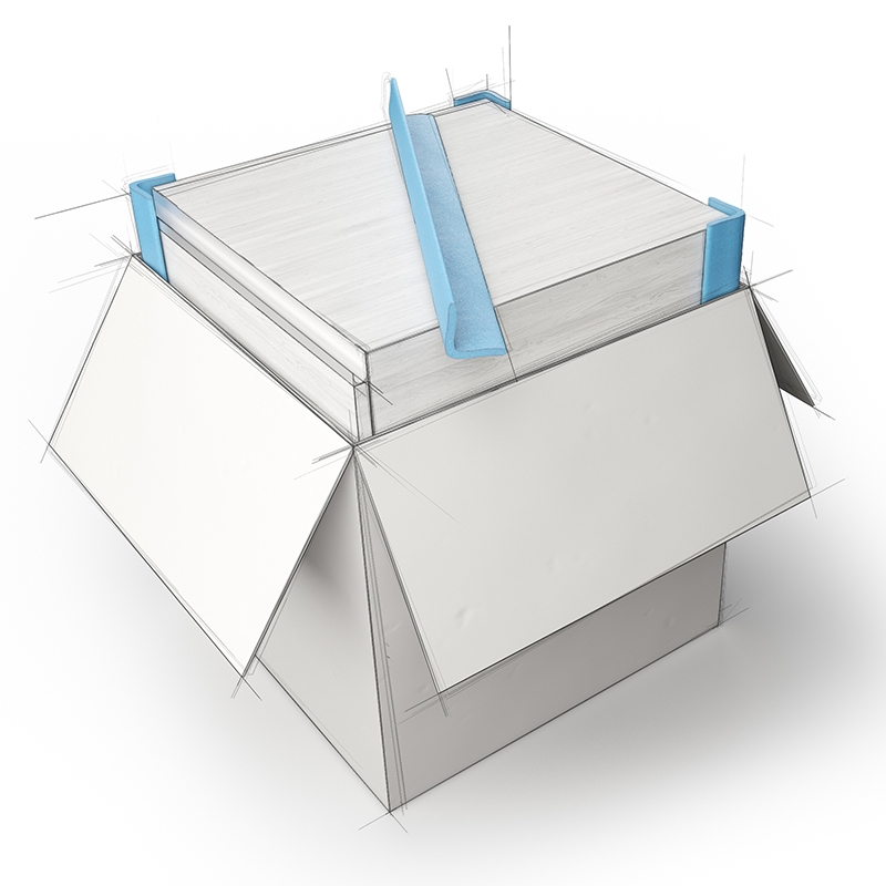 Nomapack l-profil självhäftande - 2