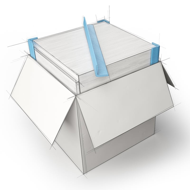 Nomapack l-profil självhäftande - 2