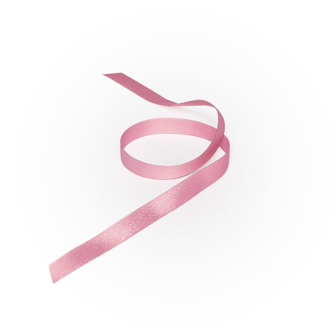 Satinband ribbad rosa med glitter - 1