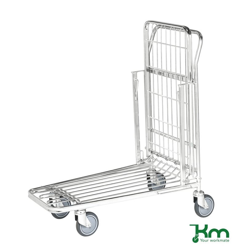 Butik- & Lagervagn med fällbart hyllplan - 2