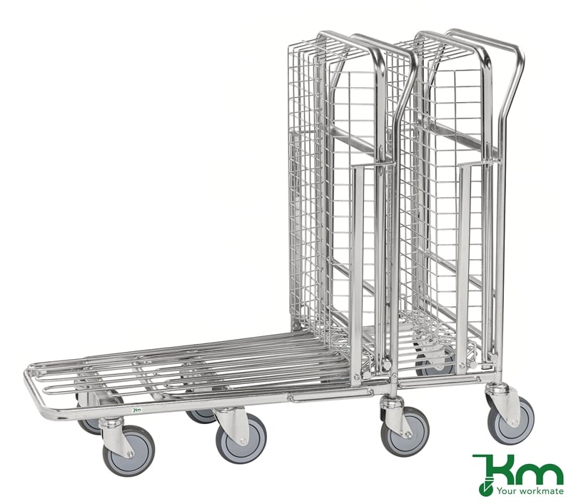 Butik- & Lagervagn med fällbart korgplan - 2