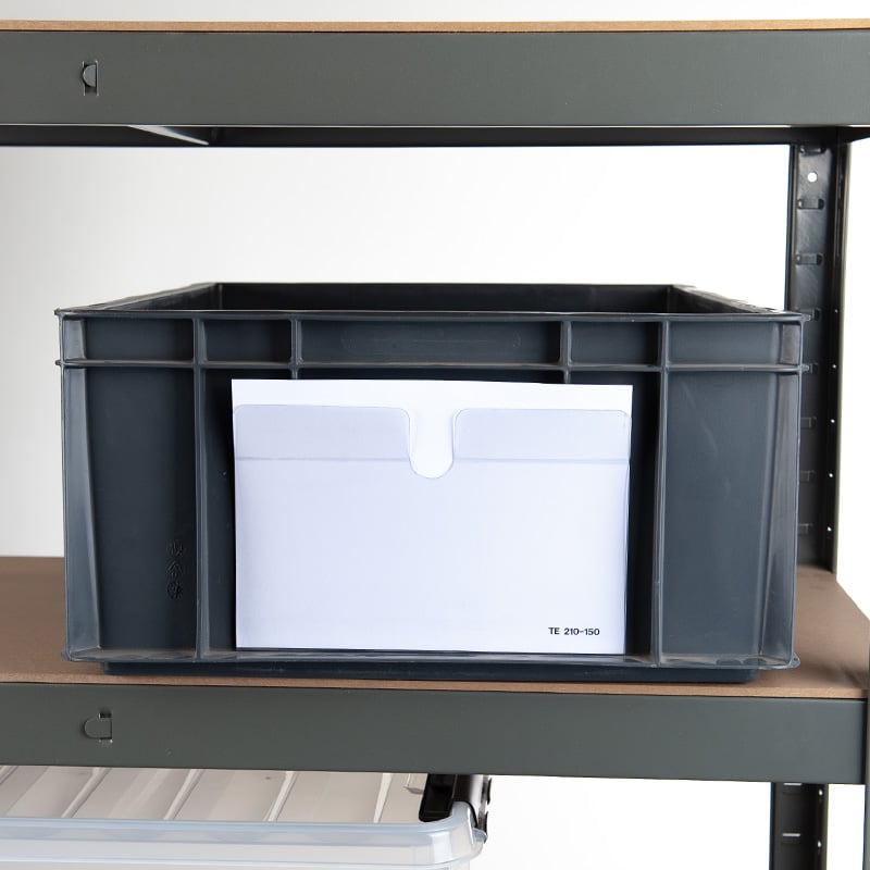 Etiketthållare i A4 och A5 format för plastbackar och lådor - 2