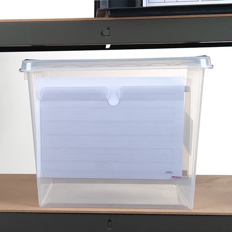 Etiketthållare i A4 och A5 format för plastbackar och lådor - 4