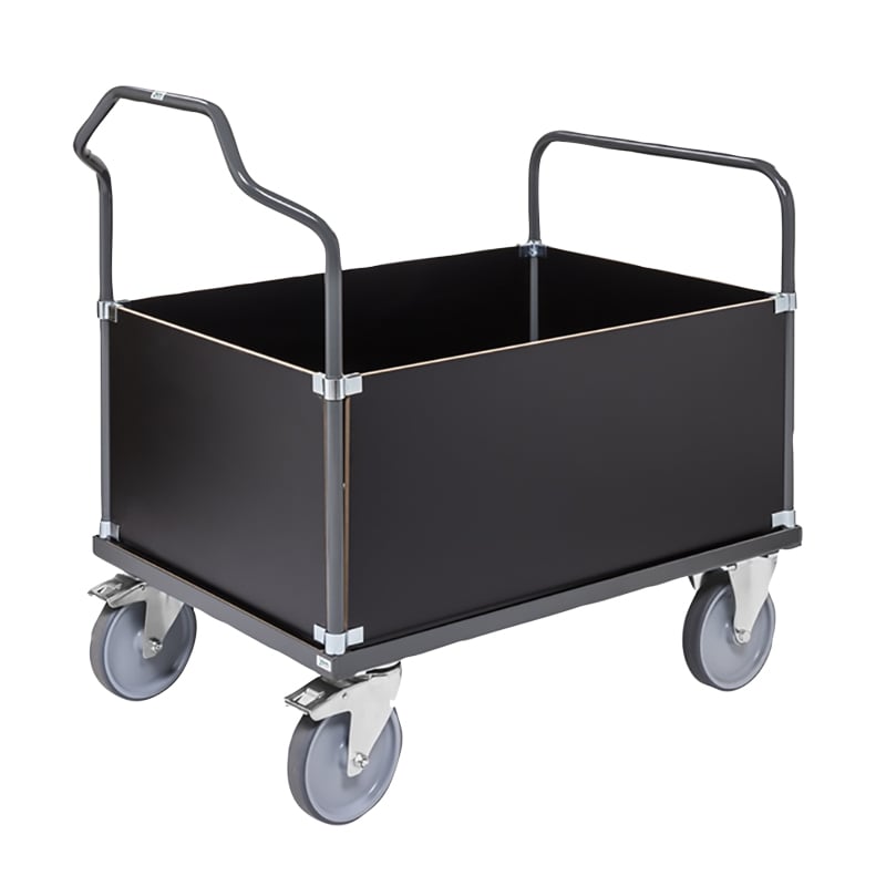 Plattformsvagn 4 laminatgavlar hög - 2