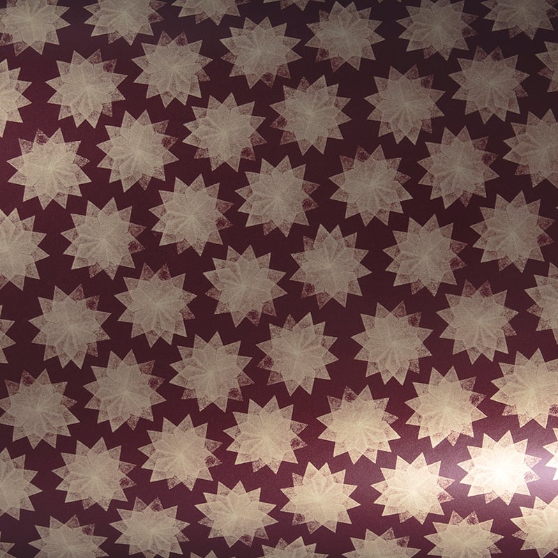 Presentpapper Attila bordeaux  UTFÖRSÄLJNING - 1