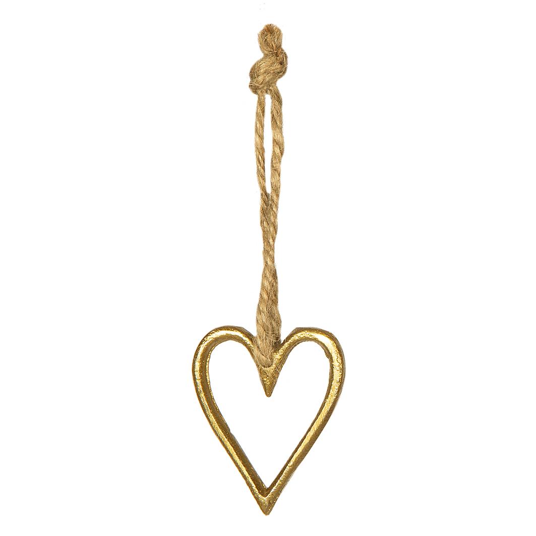 Dekorations Hjärta Guld - 2