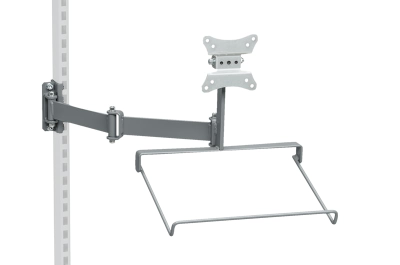 Flatscreenfäste med Ledbar Tangentbordshållare - 1