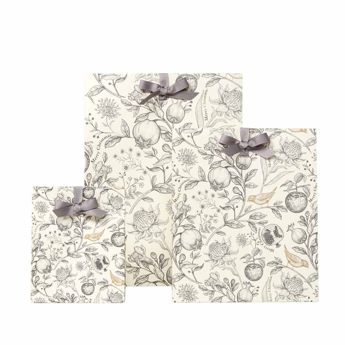 Presentpåse Golden Bird White - 1