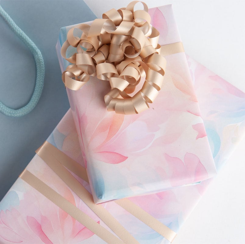 Presentpapper Akvarell